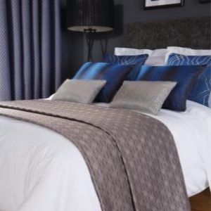 Luxury Deco Bed Runner Cobalt