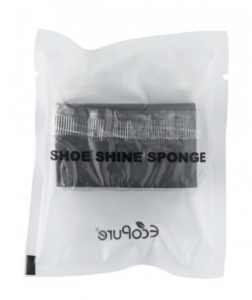Eco-Pure Black Print Shoe Shine Sponge in Sachet (500 pcs)