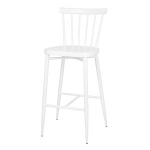 Bolero Windsor Aluminium White High Stools Pack of 2